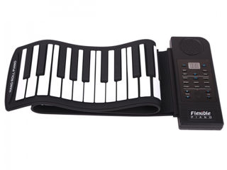 Электронное Пианино с 61 клавишой, складной, синтезатор. Pian electronic pliabil cu 61 de clape. foto 1