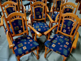 8 scaune cu cotiere