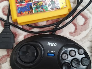 Gamepaduri (2 buc) + pistol+cart cu jocuri 8 bit pentru console Neo, Sega, Dendy foto 2