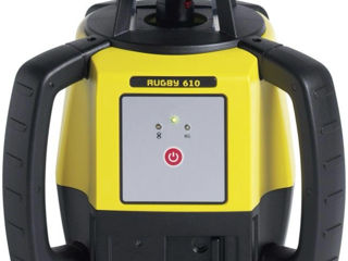 Leica rugby 610 nivel laser rotativ autonivelant cu baterie reîncărcăbilă și rod eye 120 foto 4