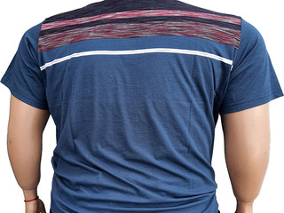 Большого размера мужская футболка с воротником на пуговицах foto 2
