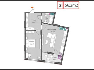 Apartament cu 1 cameră, 56 m², Centru, Ialoveni foto 6