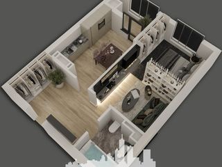 Apartament cu 1 cameră, 44 m², Centru, Ghidighici, Chișinău mun. foto 2