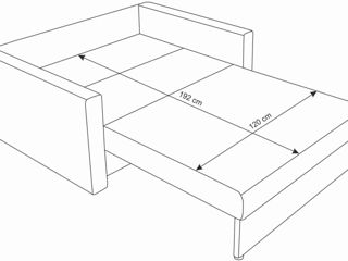 Canapea extensibilă comodă și calitativă foto 5