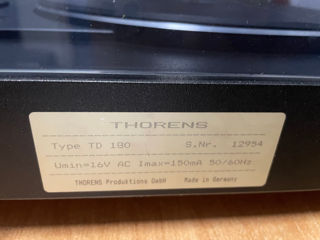 Проигрыватель винила Thorens TD 180 foto 5
