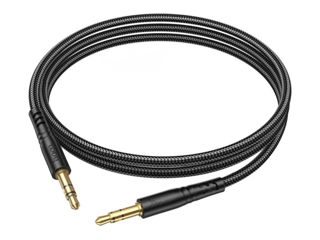 AUX Cablu  НОСО UPA24 Smooth AUX audio cable 1m. Black