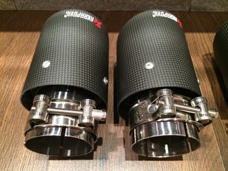 Насадки на глушитель Akrapovic, эксклюзивные насадки на глушитель M style Чёрные глянцевые / матовые foto 9