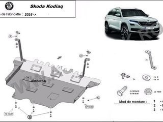 Scut motor din fier Skoda Kodiaq  металическая Защита картера двигателя foto 2