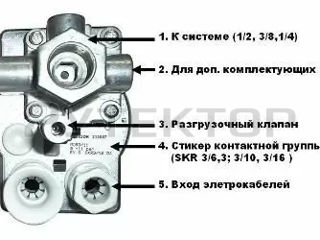 Presostat. Реле давления. Автоматика для компрессора. Automatizare pentru compresor. foto 8