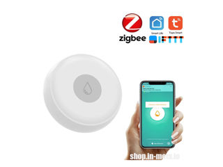 Senzor de scurgere de apă Water detector ZigBee Wireless alarm sensor foto 2