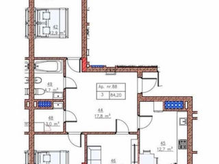 Apartament cu 3 camere,  Centru,  Codru,  Chișinău mun. foto 5