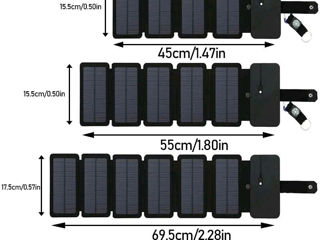 Солнечная-Складная-Панель=6 секциями-для беспроводной зарядки Power-Bank+USB-Port для моб. телефонов foto 4