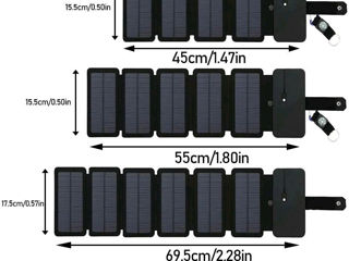 Солнечная-складная-панель=6=секциями-для беспроводной зарядки=power-bank+usb-port для моб. телефонов foto 4