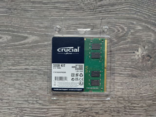 32GB RAM Laptop DDR4 3200Mhz / 2x16GB / Nou Sigilat / Crucial, Corsair