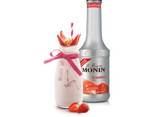 Piure căpșună monin strawberry 1l, produs în franța, livrare moldova chisinau