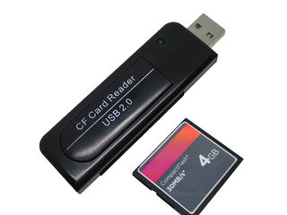 CF Card Reader . Незаменимая  для фотографов профессионалов. 200 лей. Compact Flash 32GB-500 лей, foto 2