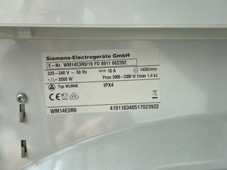 Mașină de spălat rufe Siemens WM14E3R0 foto 6
