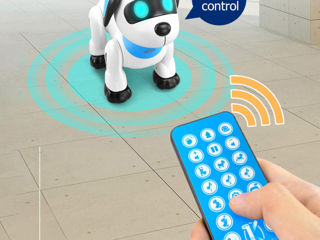 Робот собака радиоуправляемая, голосовое управление. Caine robot controlat radio, control vocal. foto 2