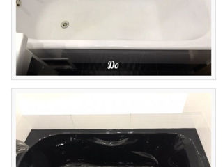 Реставрация ванн,черный жидкий акрил для ванн  Застывание 24 часа. Чёрный цвет foto 5