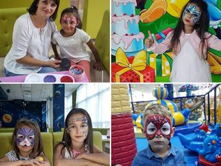 Аквагрим. Face painting. Рисунки на лице/на руке для детей. BodyArt Desene, pictura pe fața/ pe mina