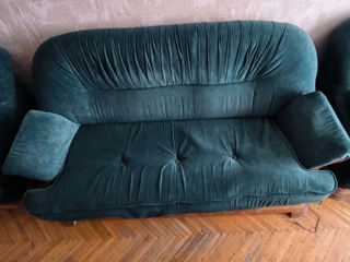 Vind Set Mobilier Living – Canapea + 2 Fotolii – Stare Bună
 foto 1