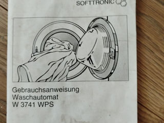 Miele Softtronic WStare funcțională.Preț Fix Autoridicare din Bălți. foto 3