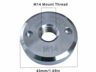 быстрозажимная быстросъемная гайка с резьбой , зажимное оборудование для болгарки foto 3