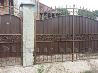 Balustrade, uși metalice, porți,  copertine,garduri, gratii,  alte confecții din fier forjat. foto 6