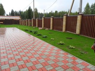 Тротуарная плитка укладка. Брусчатка. foto 1