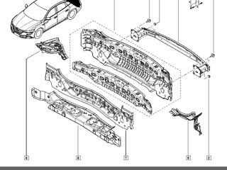 NEW Suport,tampon,балка,усилитель ПЕРЕДНЯЯ ТРАВЕРЗА 756101252R RENAULT TALISMAN 1.3-2.0D 06.15-03.22 foto 6