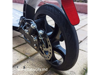 Самокат Широкие Колёса (40 мм) - с дисковым тормозом/ резиновые колеса 200/40мм/Scooter / Trotineta foto 7