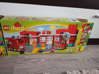 Lego duplo пожарная станция+пожарный вертолет в подарок