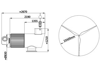 Generator eolian de 50 kw foto 2