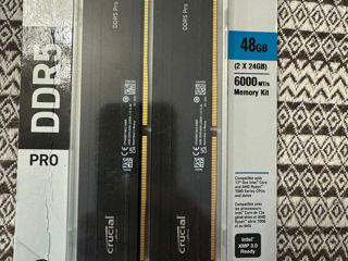 Crucial 48gb(2x24gb) 6000 Mhz DDR5 (3000 lei). Nou