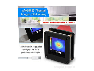 AMG8833 Temperature Thermal Imager. Инфракрасный тепловизор AMG8833 IR 8 * 8. Датчик температуры. foto 5