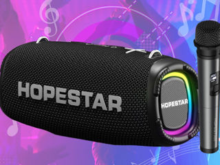 Hopestar A6 Max 80W! Мощный звук + караоке микрофон!