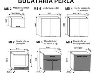 Bucatarie Ambianta Perla Bordo (1.8 m). Livrare gratuită!! foto 2