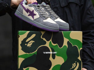 A Bathing Ape Bape Sk8 Sta Grey/Purple foto 3