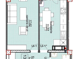 Apartament cu 1 cameră, 39 m², Durlești, Chișinău