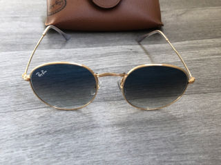 Ray Ban Round Metal RB 3447 Polished Gold Original foto 3