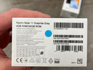 Xiaomi Redmi Note 11 Graphite Gray 4/64Gb Ca Nou! foto 9