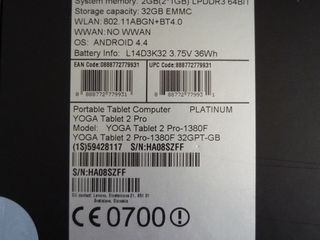 Lenovo Yoga Tablet 2 Pro 13.3" IPS 2560x1440px model 1380F - новый в коробке! foto 8