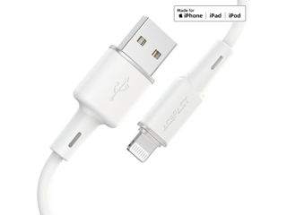 Cablu de date de încărcare din silicon din aliaj de zinc ACEFAST C2-02 USB-A la Lightning foto 2