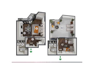 Apartament cu 2 camere, 100 m², Ciocana, Chișinău foto 3