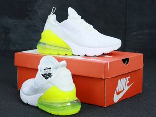 Nike Air Max 270 White & Yellow Unisex foto 4