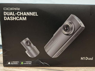 Ddpai N1 dual dash cam camera fata+spate parking monitoring foto 1