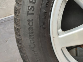 4 roti 195/65 r15 continental winter contact t 860 anul 2018 made in france 5*112 vw skoda foto 4