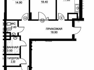 Apartament cu 3 camere, 88 m², Buiucani, Chișinău foto 2