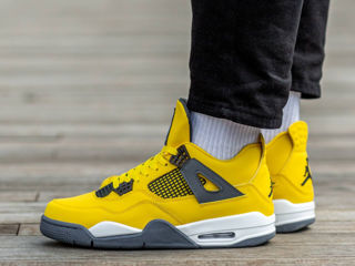 Nike Air Jordan 4 Retro Yellow Unisex foto 6