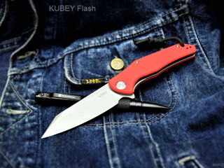Kubey Flash folding knife red handle new condition foto 3